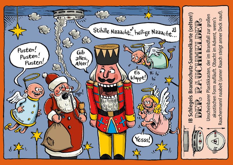 Weihnachtskarte Brandschutz