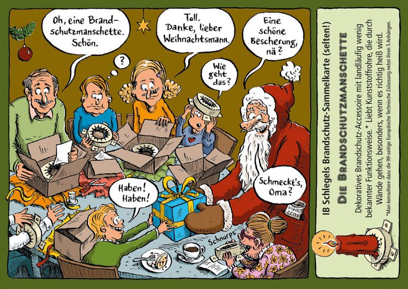 Weihnachtskarte Brandschutz