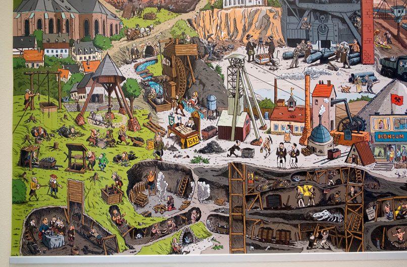 Wimmelbild Bergbau
